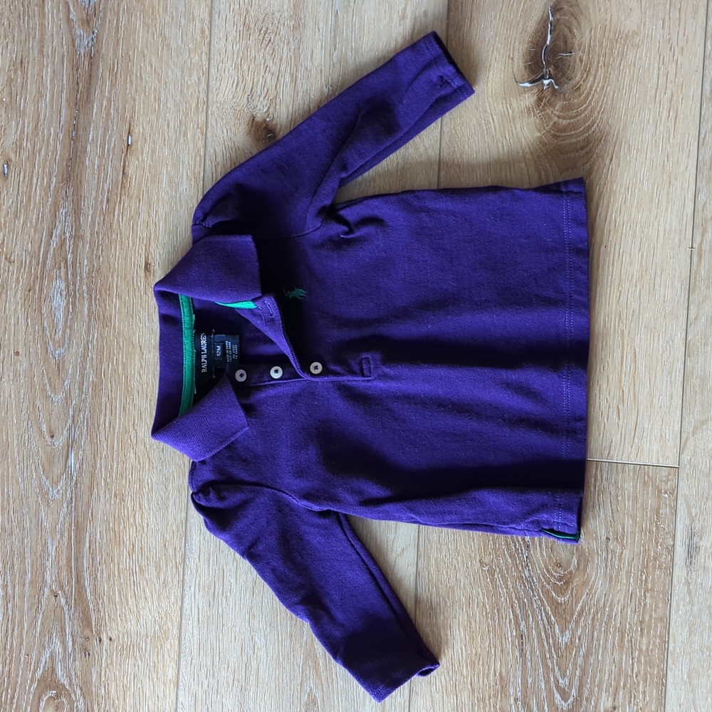 Toddler Girl's Ralph Lauren Long Sleeve Polo